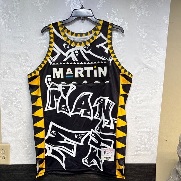 Headgear Jersey Blk Spray Paint Martin 1992 I'm The Man 23 All Over Print Xl